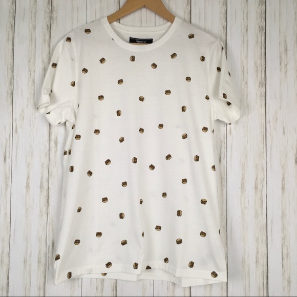 Forever 21 Other - Forever 21 Men Hamburger Short Sleeve T Shirt
